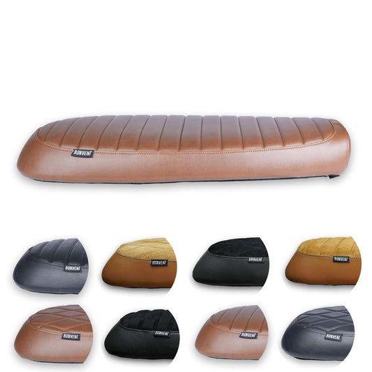Flat Seat sample collection for Royal Enfield Interceptor 650 & Continental GT 650 Handmade leather work