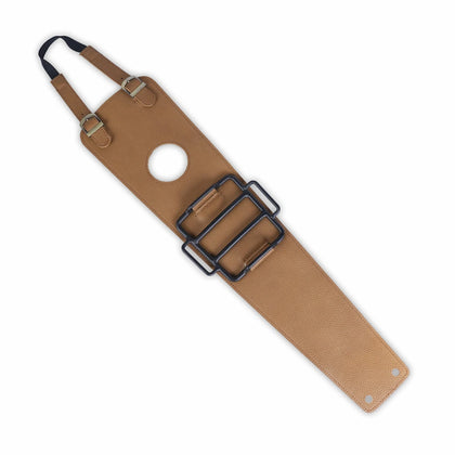 Royal Enfield GT 650 leather tank strap with integrated mini tank rack
