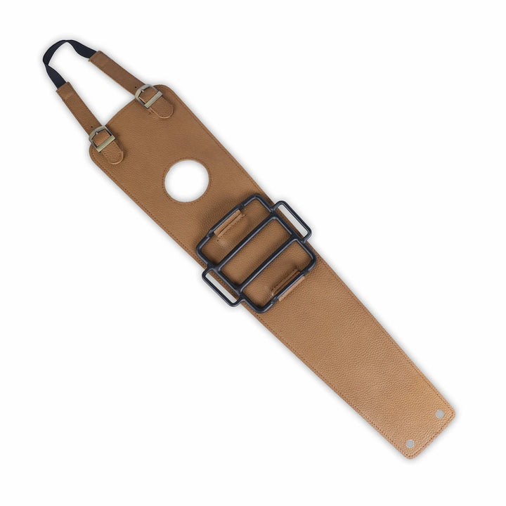 Royal Enfield GT 650 leather tank strap with integrated mini tank rack