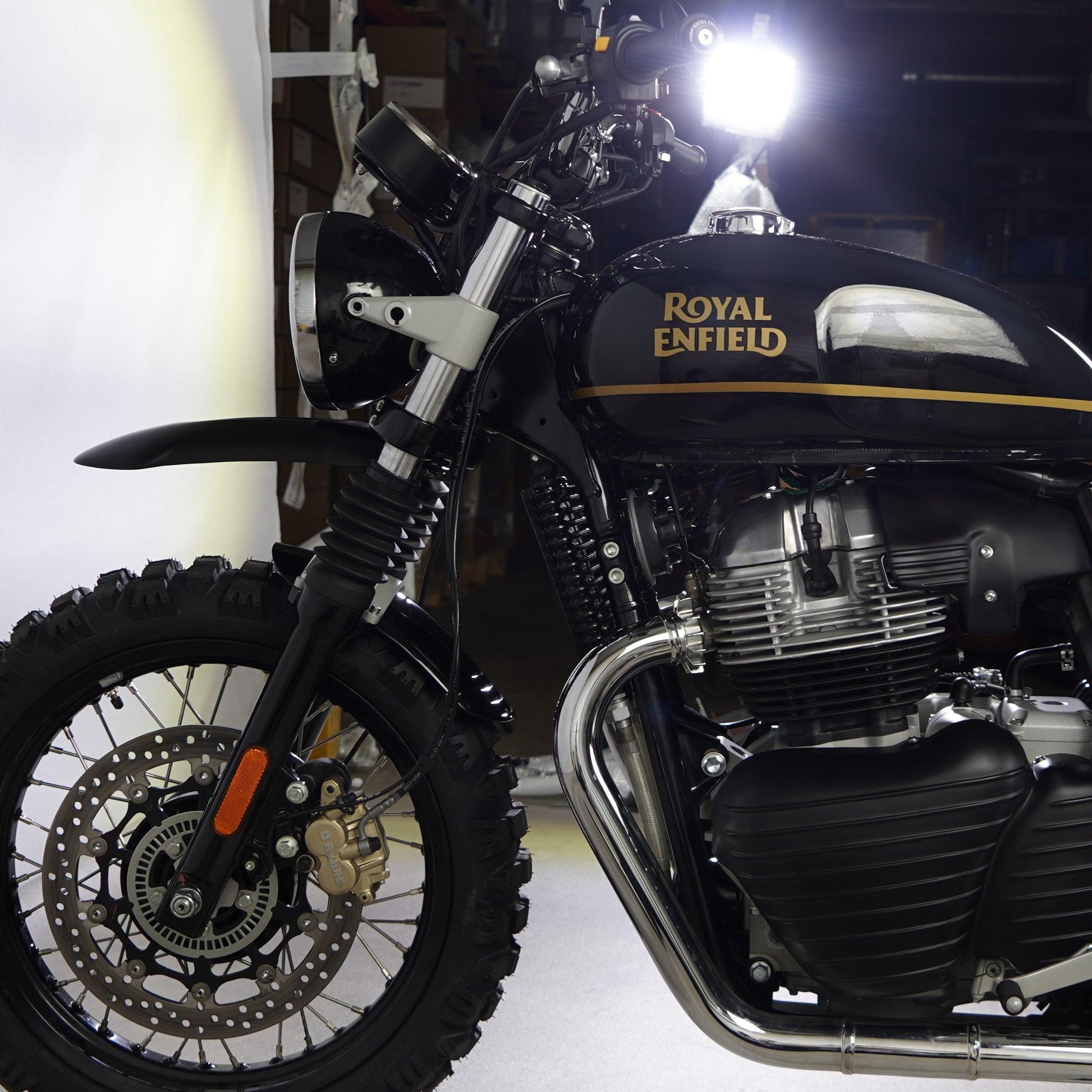 High-mount scrambler mudguard for Royal Enfield bikes. The best accessory for custom builds