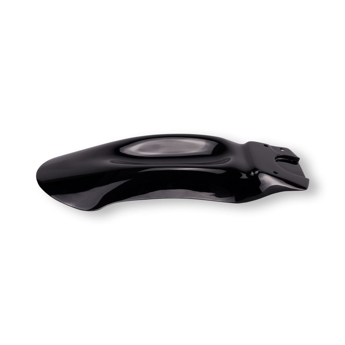 Glossy black reinforced composite front mudguard for Hunter 350