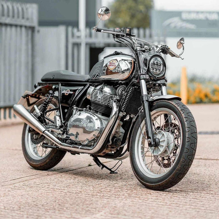 Minimalist LED headlight cowl for Interceptor 650 custom build
