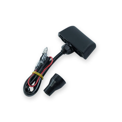 E-Mark license plate light for cafe racer, scrambler and custom motorcycle builds