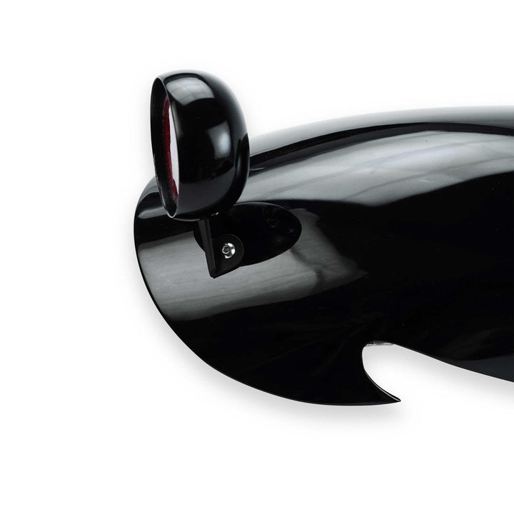 Mini rear light mounted above the scrambler rear mudguard