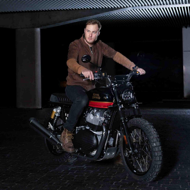 Modern LED headlight upgrade for Royal Enfield Interceptor 650