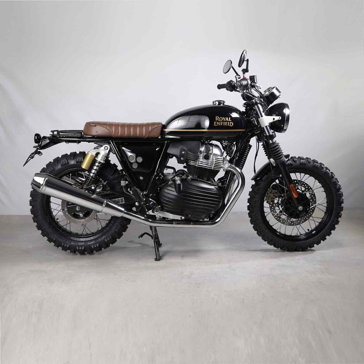 Mono seat kit for Royal Enfield Interceptor 650. Stylish and durable accessory by Bonvent