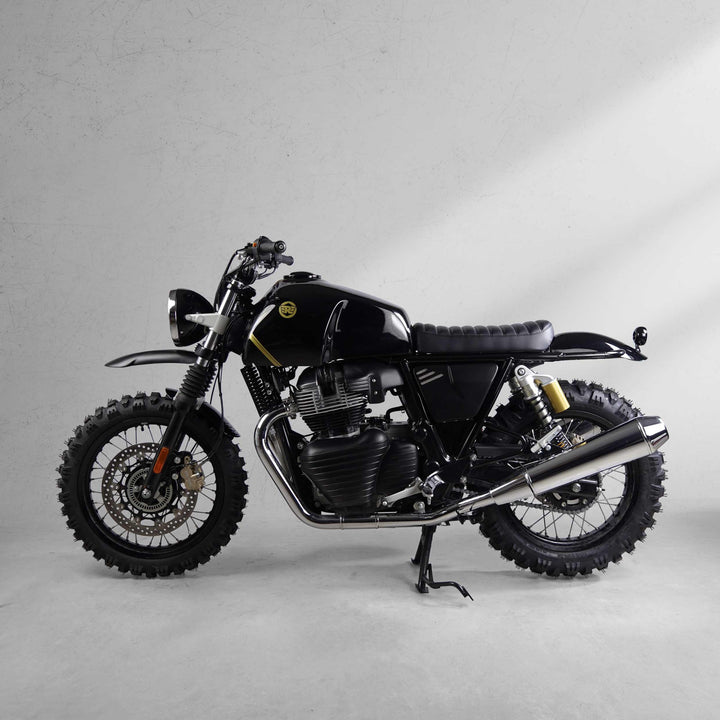Plug and play scrambler accessories for Royal Enfield 650 conversion