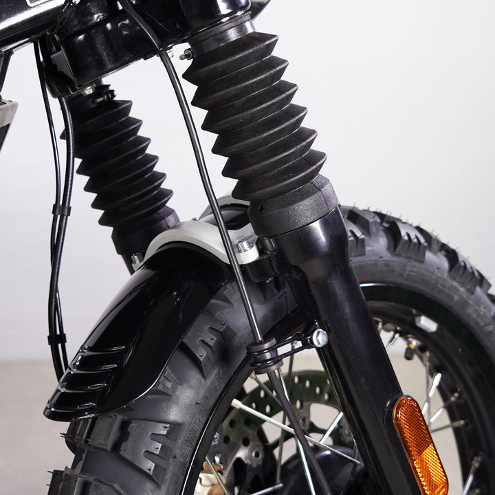 Plug and play short front mudguard for Royal Enfield 650