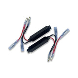 Plug-and-play LED flash resistors for motorcycle indicators. No splicing required