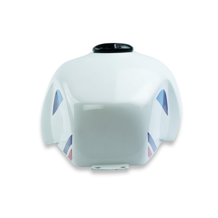 Tank cover fitted over original Royal Enfield Interceptor 650 tank