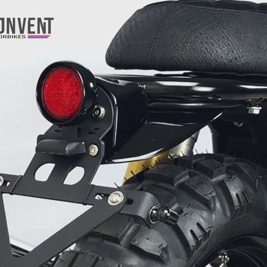 Custom Mini LED Tail Tidy for Royal Enfield motorcycles. Top choice in accessories for scrambler builds