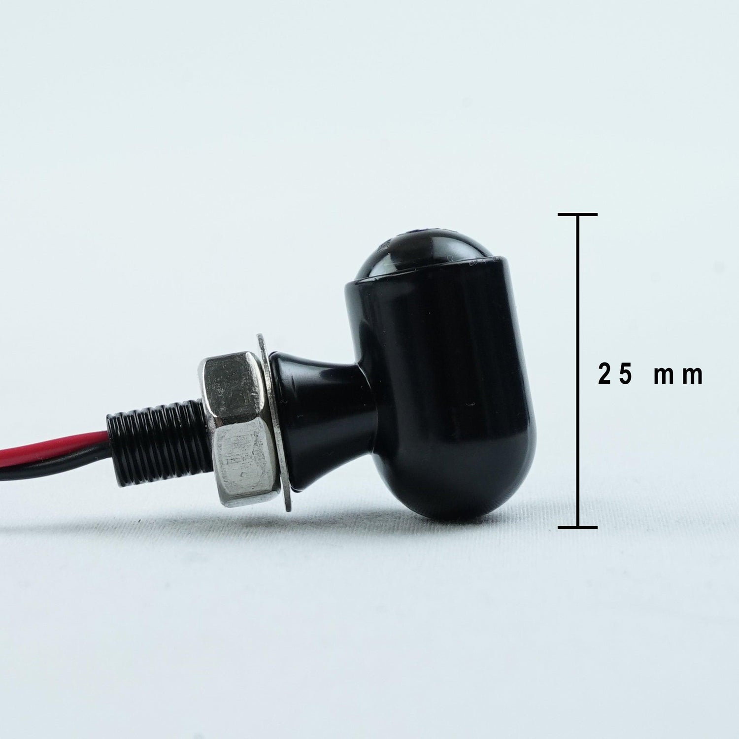 Retro Scrambler LED turn signals with EMARK certification for café racer motorcycle