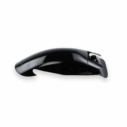 Short rear mudguard designed to visually hide the original rear frame on a Royal Enfield 650