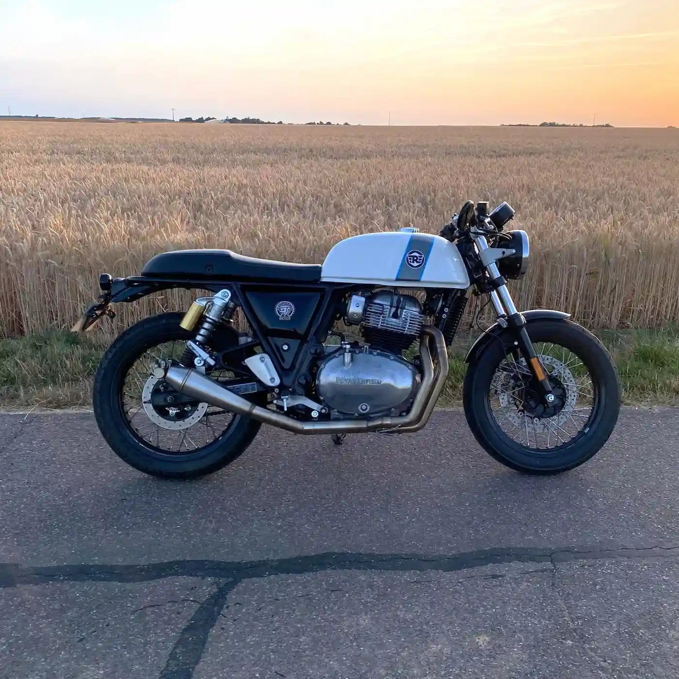 Royal Enfield Continental GT 650 fitted with custom tail tidy and LED tail light