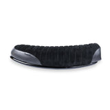 Black Ribbed Suede & Leather