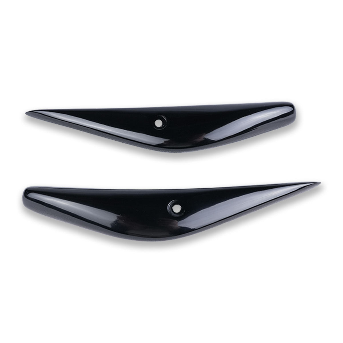 Gloss black side panels for Royal Enfield Hunter 350 custom scrambler motorcycle accessories and body parts