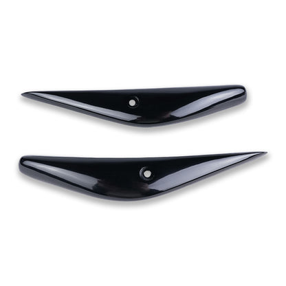 Gloss black side panels for Royal Enfield Hunter 350 custom scrambler motorcycle accessories and body parts
