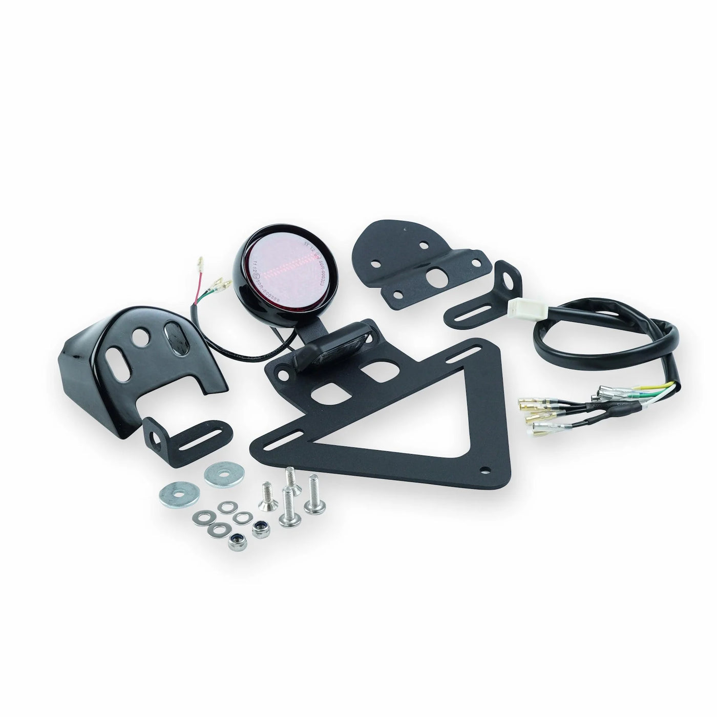 Complete tail tidy and tail light kit components for Interceptor 650 and Continental GT 650
