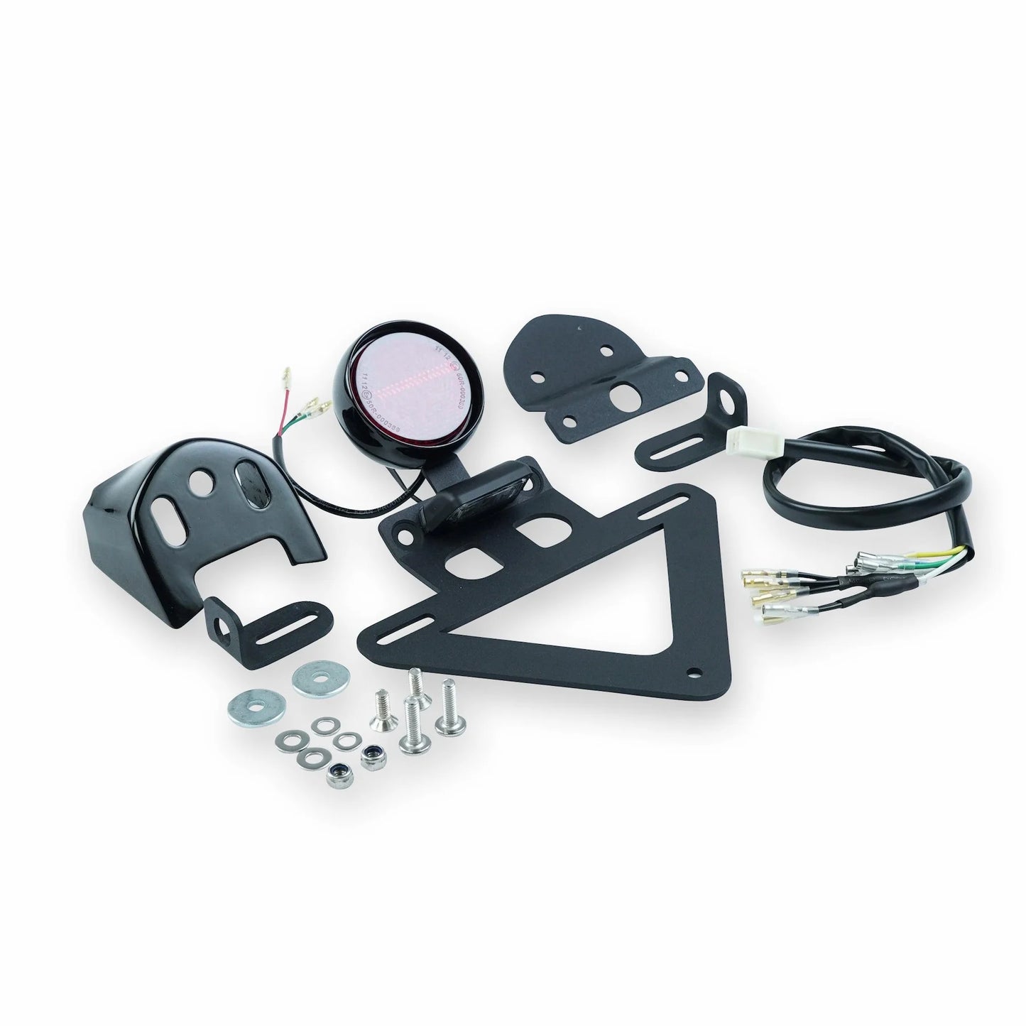 Complete tail tidy and tail light kit components for Interceptor 650 and Continental GT 650
