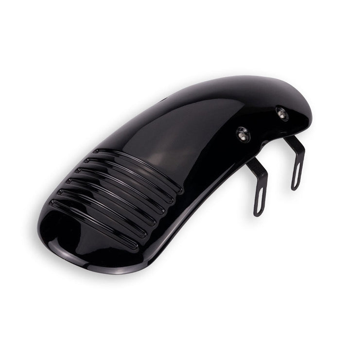 Glossy black short front mudguard for Royal Enfield Hunter 350