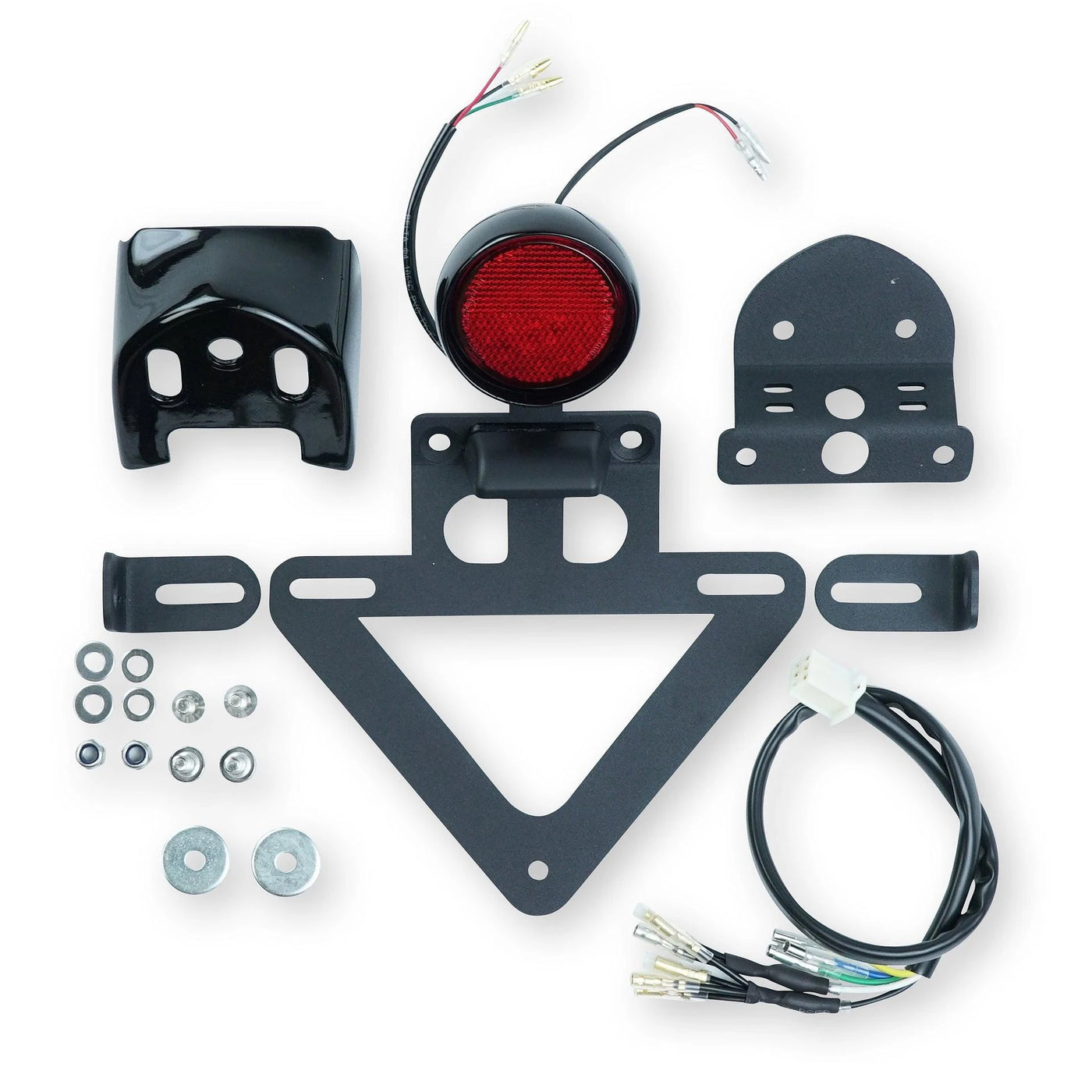 Tail tidy kit components for Royal Enfield Interceptor 650 and Continental GT 650