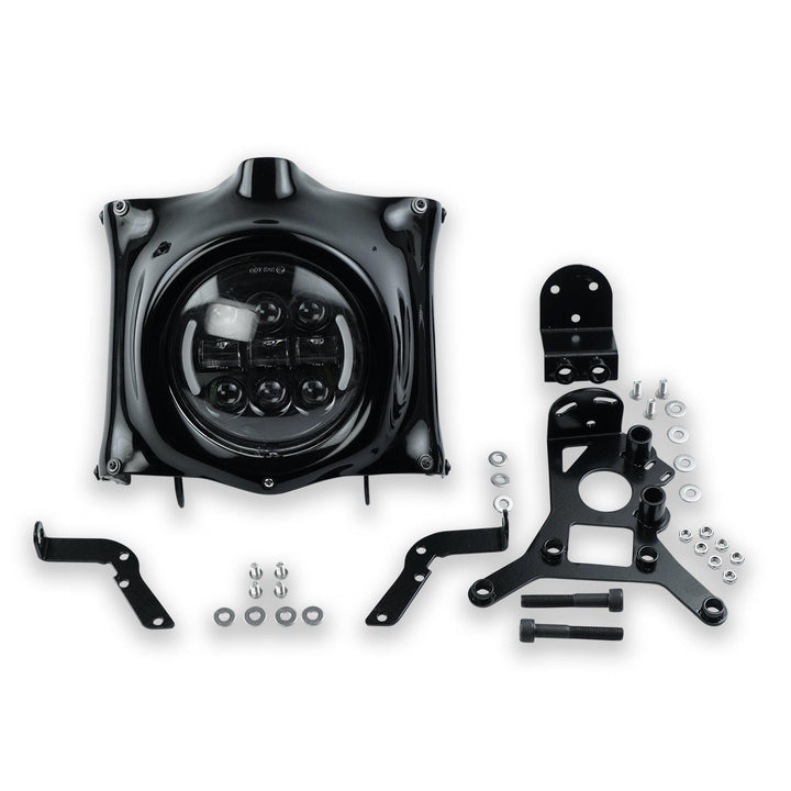 Speedometer relocation mount for Interceptor 650 LED headlight cowl