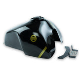 Scrambler-style tank cover for Royal Enfield Interceptor 650 custom build