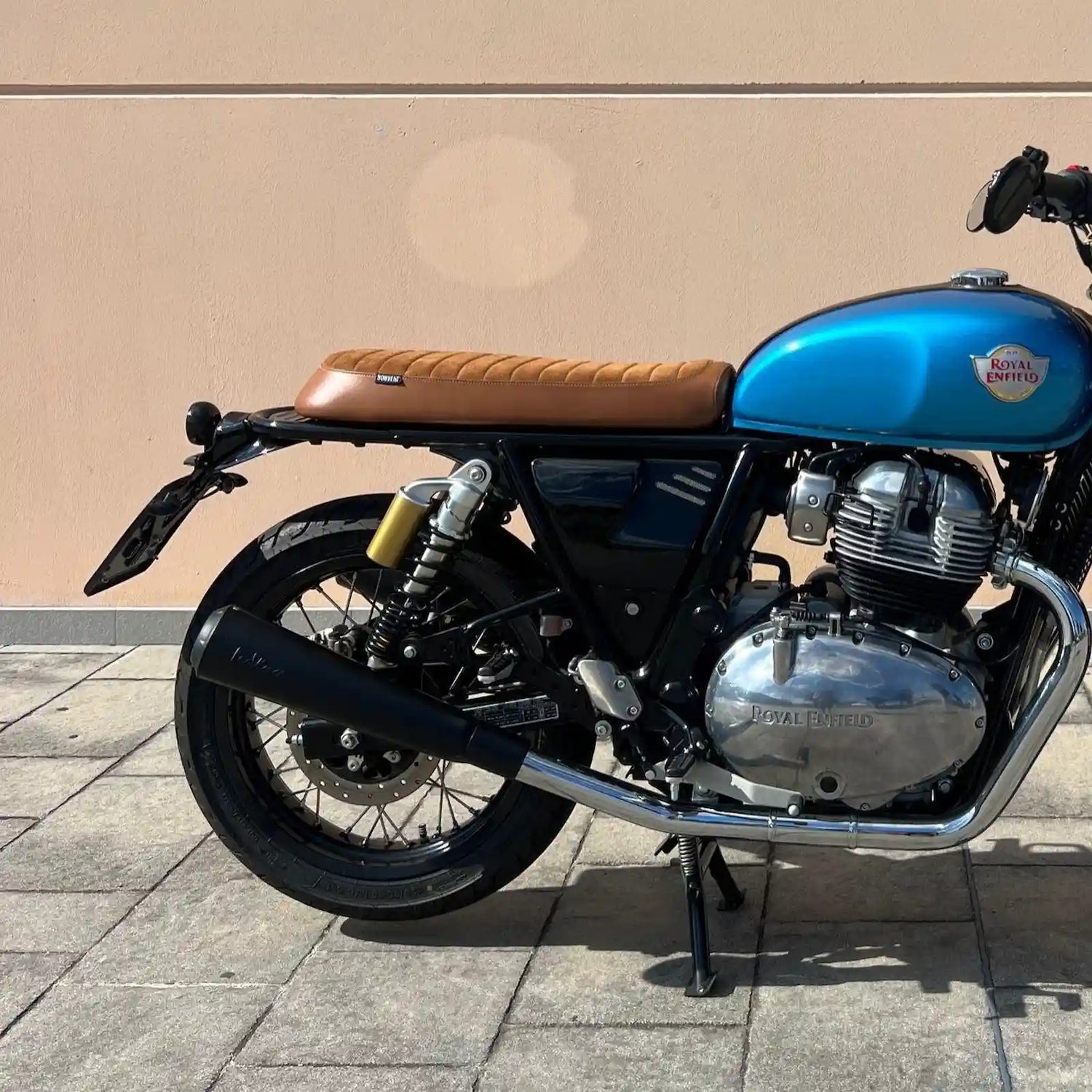 Side profile of Royal Enfield Interceptor 650 with tail tidy conversion