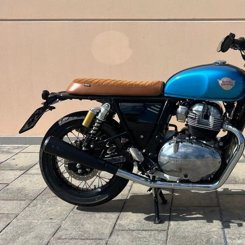 Side profile of Royal Enfield Interceptor 650 with tail tidy conversion