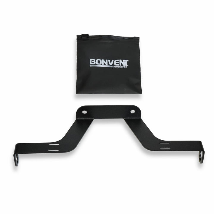 Triumph Bonneville front indicator bracket installed under the fork area
