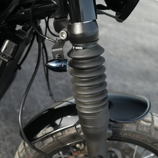 Front indicator bracket for Triumph Street Twin and Street Cup LED turn signals
