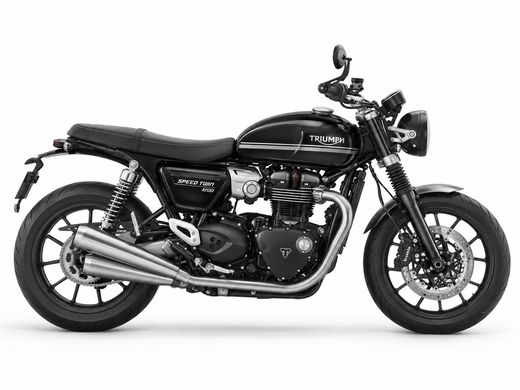 Triumph Speed Twin 1200 - monochrome side profile