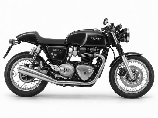 Triumph Thruxton 1200 - monochrome side profile