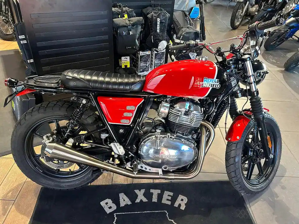 Baxter Cycle's Royal Enfield Interceptor 650 in United States fitted with Interceptor 650 Modular Seat Kit – Solo & Duo Setup for GT 650