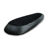 Black Ribbed leather & Suede -