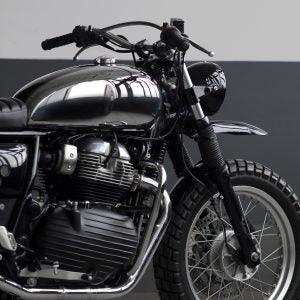 Wider handlebar for Royal Enfield Interceptor 650. Perfect for scrambler builds by Bonvent